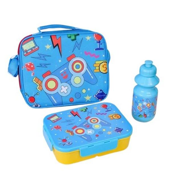 BPA Free Plastic School Lunch Box for Kids, Portable 3-Compartment