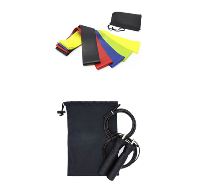 Killer Deals Speed Skipping Rope + 5 Exercise Resistance Loop Bands Combo