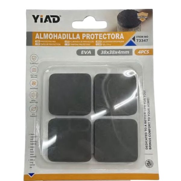 Square Shaped YiAD Protective Floor Pads YD73347 - 4 Piece