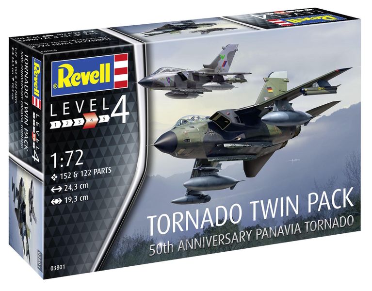 Revell 1/72 50th Anniversary Panavia Tornado Plastic Model Kit Set