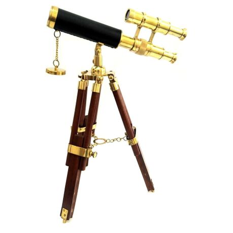 Buy Brass Telescope with Wooden Tripod Stand at 45% OFF Online