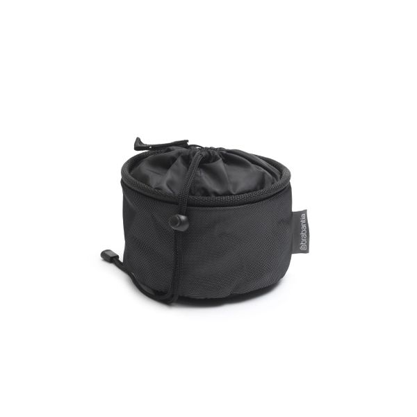 Brabantia - Clothes Peg Bag Compact - Grey or Black, Holds 75 Pegs