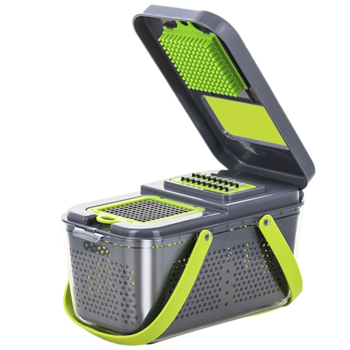 22kits Vegetable Chopper Slicer with Container & Lemon Squeezer-13 Blades