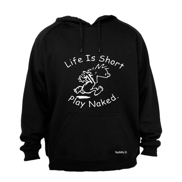 Life is Short Mens Hoodie - Grey
