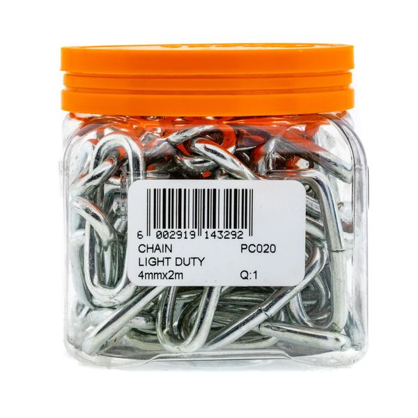 FORT KNOX Chain Light Duty 4mm x 2m Q:1 PC020