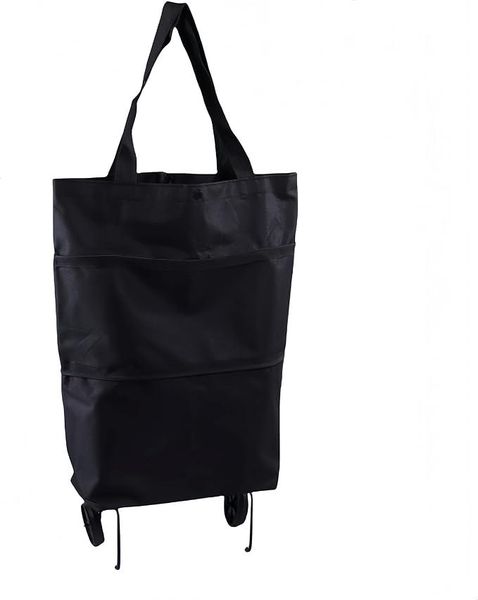 2-In-1 Foldable Wheeled Shopping Cart