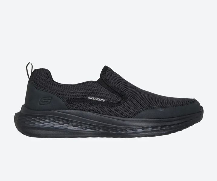 Skechers Men Black Mesh Casual Slip On image