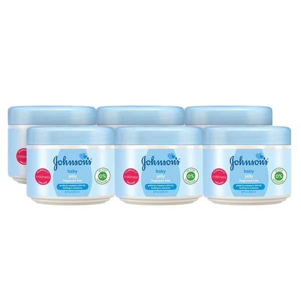 Johnsons Baby Jelly, Fragrance Free, 6 x 250ml