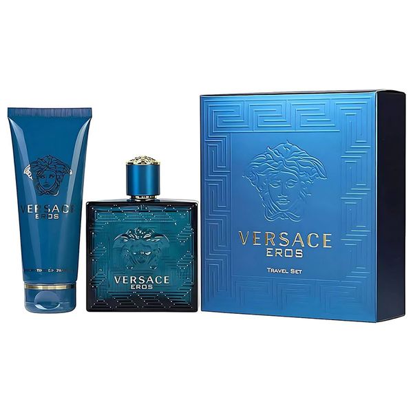 Versace Eros for Men Set - 100 Eau de Toilette &amp; 100ml Scented Shower Gel