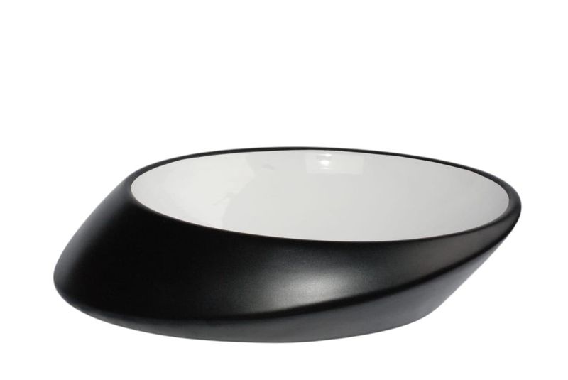 Egg Shape basin for bathroom with Charcoal Color
