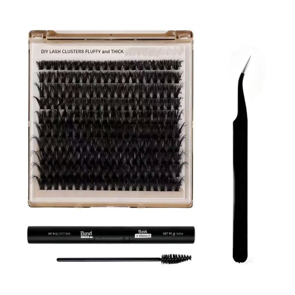 Fashion Eyelash Extensions 200 Pieces 10-18mm Segmented Eyelashes Set