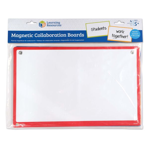 Learning Resources Magnetic Collaboration Boards: Set of 4