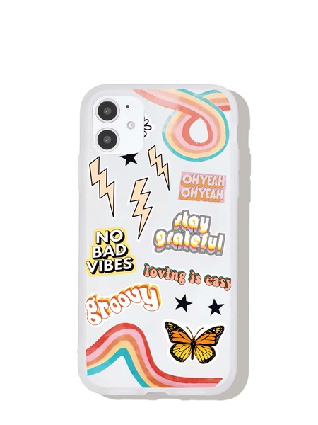 iCACY - Protective case for iPhone 11 &amp; iPhone 7/8/SE2 - Floral