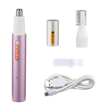 Professional Painless Rechargeable 2 in 1 Eyebrow & Facial Hair Trimmer Image