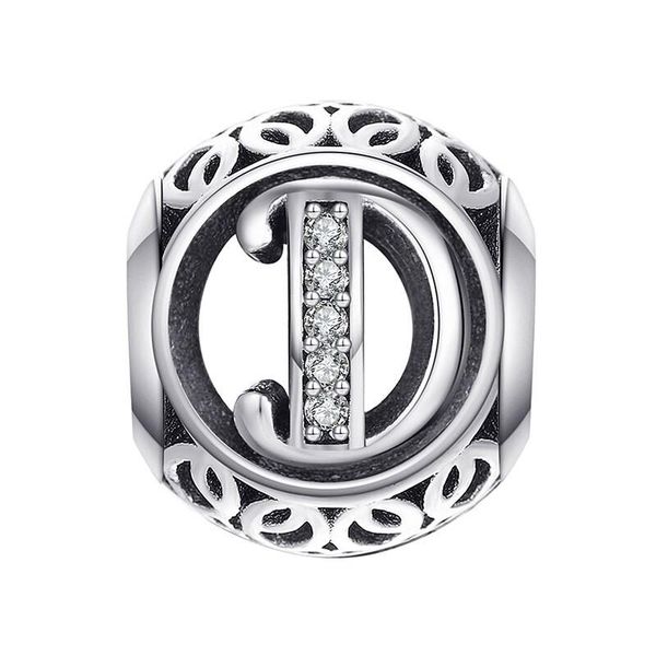 Vintage Letter D Charm