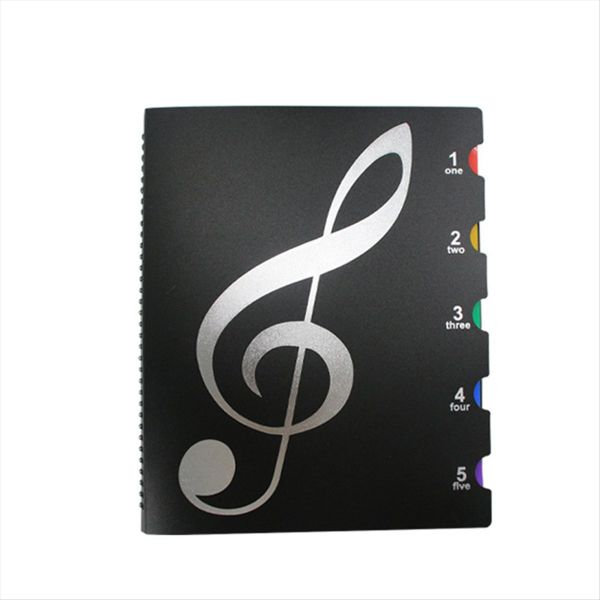 Sheet Music Folder 60 Pages Sheet Music/Holder Black