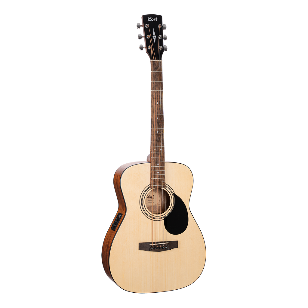Cort AF510E Electric-Acoustic Guitar - Open Pore Natural - Includes Bag