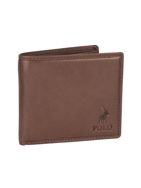 Polo Alto Leather Billfold with Coin Section Wallet