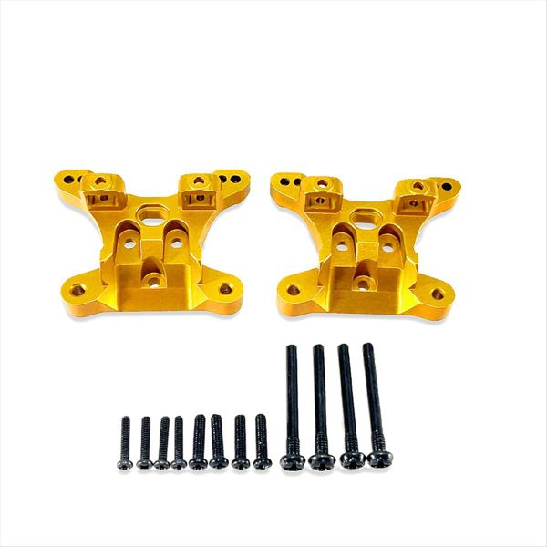Aluminium Alloy Front and Rear Universal Shockmount for Scy1/16 Red