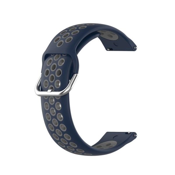 22mm Silicone Strap Compatible with Huawei Watch GT - Blue/Grey