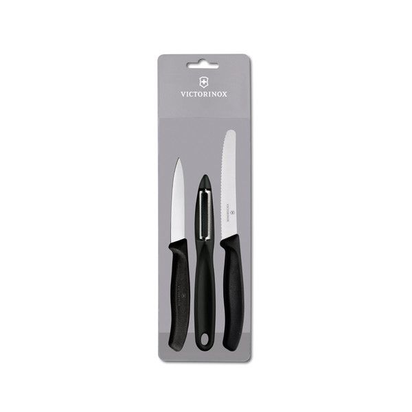 Victorinox Paring Knife Set Zest 3Pce Black