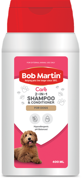 BOB MARTIN 2-IN-1 Shampoo &amp; Conditioner for Dogs 400ml
