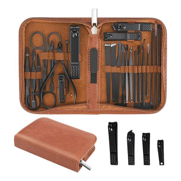 26 Pieces Stainless Steel Manicure Kit-Professional Nail Clipper Kit