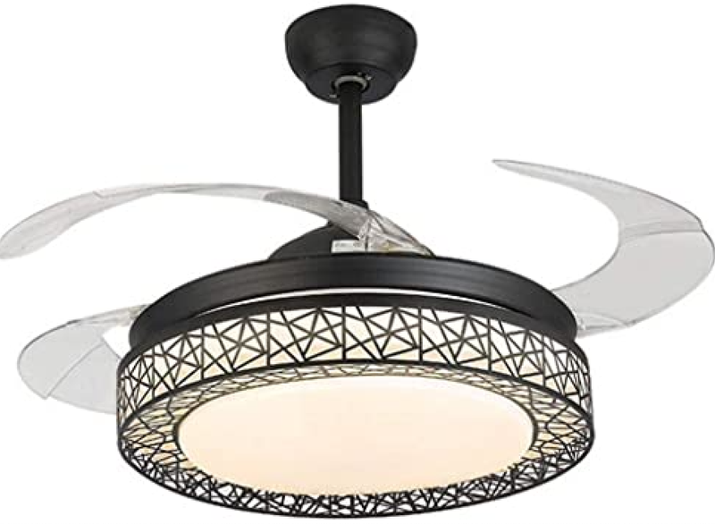 Bird-Nest Style Ceiling Fan With Retractable Blades And Remote -EMS