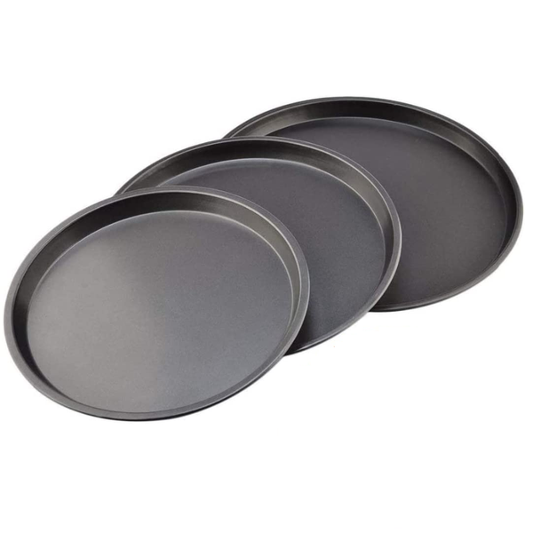 Carbon Steel Pizza Pan For Oven Non-Stick Set of 3