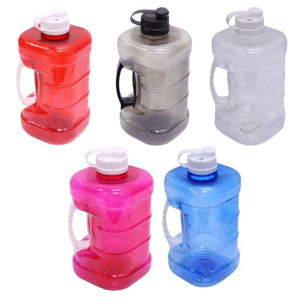 2 Litre Sports Water Bottle With Integrated Carry Handle - 5 Pack Combo