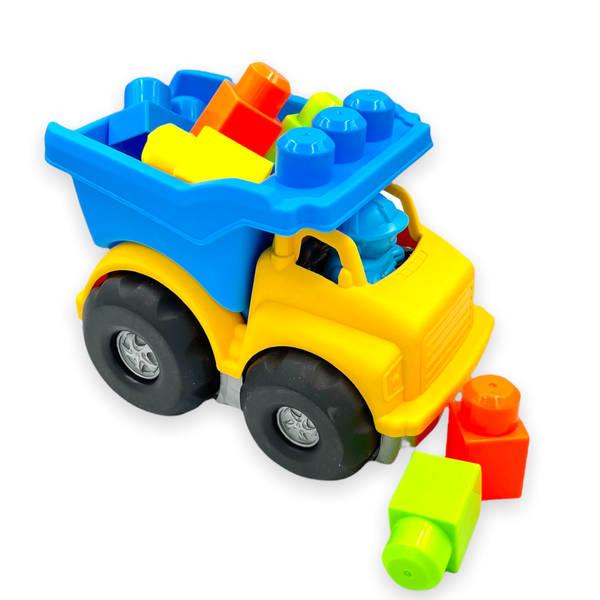 Safe Toys Vehicle Series - Dumper Truck &amp; Building Blocks - Toys for Boys