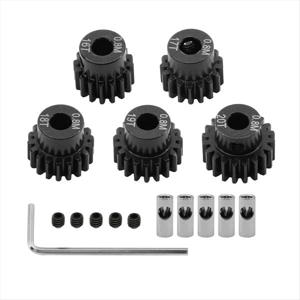 0.8M Motor Gear Set for 1/10 Rc Rigs Crawler 16T+17T+18T+19T+20T