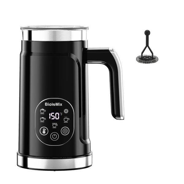 Electric Milk Frother 5 in 1 Automatic Hot and Cold Milk Frother Warmer