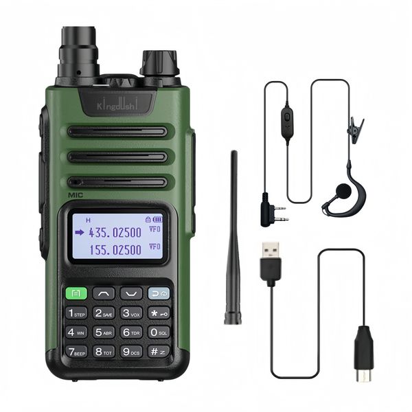 Kingdushi Handheld Two Way Radio, 128 Channels Dual Band