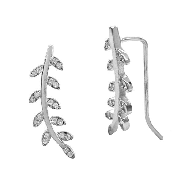 Silverbird 925 Sterling Silver Leafy Earrings