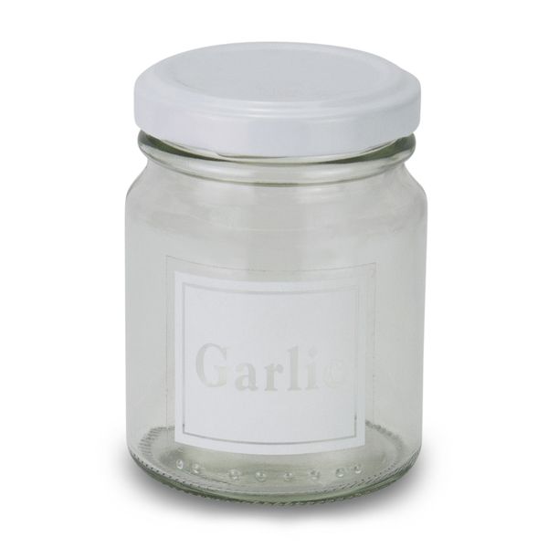 Jar - Garlic - Transparent - Glass - 125ml