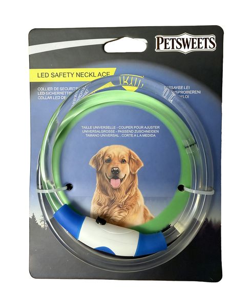 70cm Rechargeable LED Dog Collar Glow Light Collar for Dogs