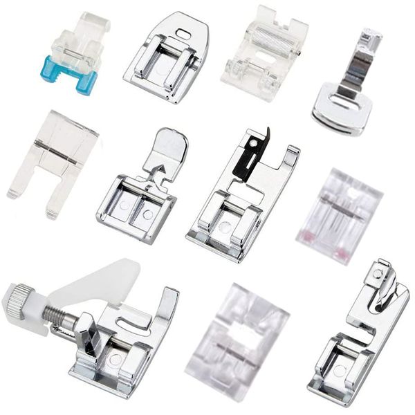 Professional Sewing Machine Presser Walking Feet Kit - 11 Piece