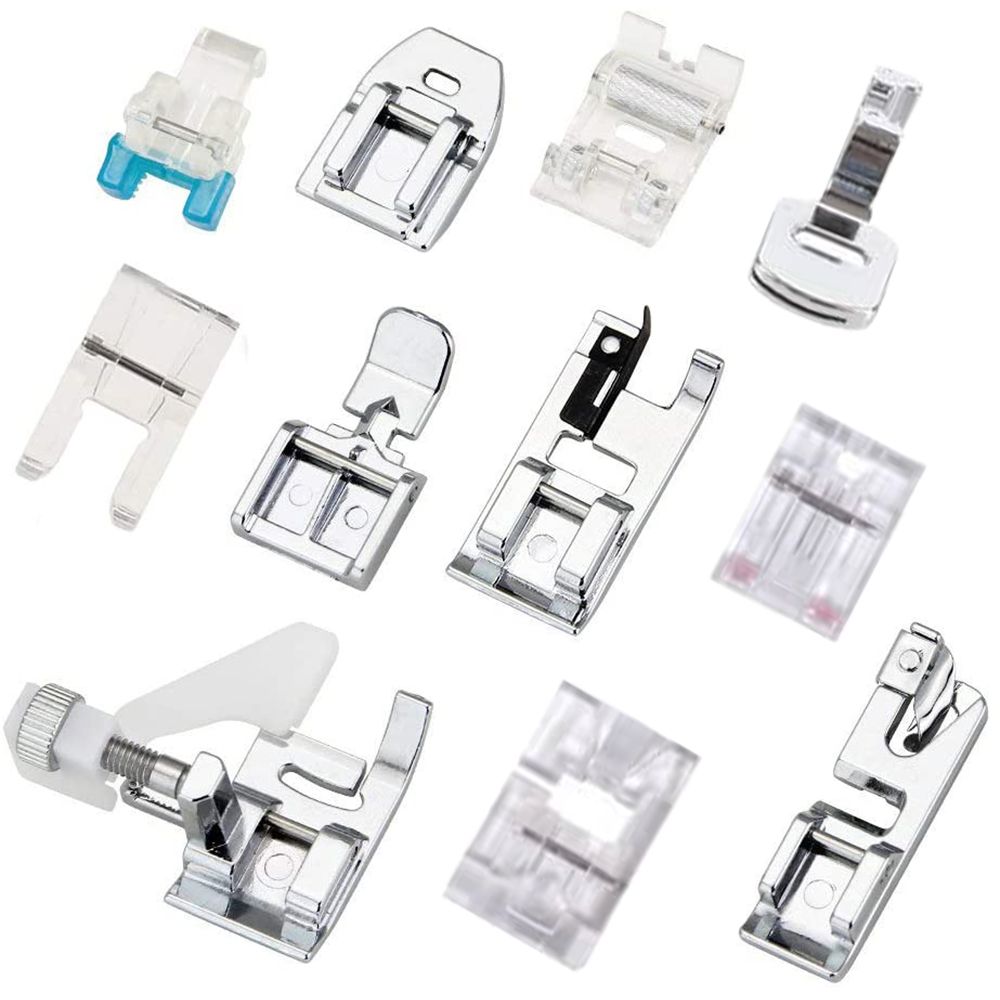 Professional Sewing Machine Presser Walking Feet Kit - 11 Piece 