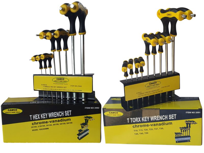 Camco 19 Piece T-Handle Hex (Allen) Key and T-Handle Torx Set