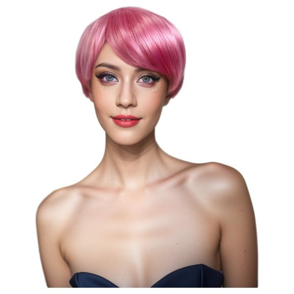 For Women with Side Bangs, Fluffy Hair, Cosplay