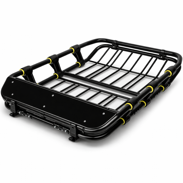 Car Roof Rack - Steel, 120kg Load, Black