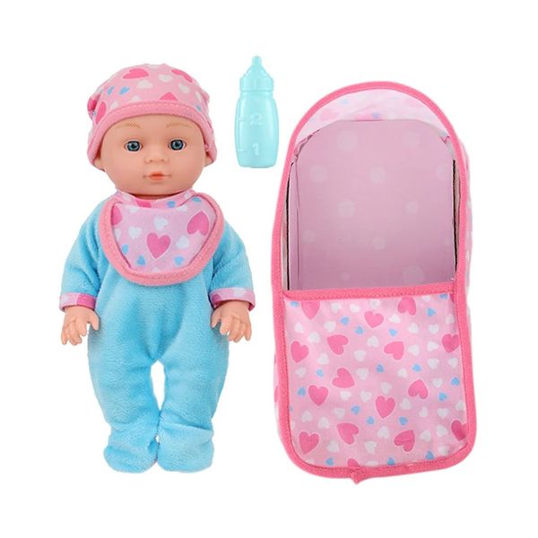 Reborn Doll With Carry Bag Handmade Vinyl Lifelike Doll Girls