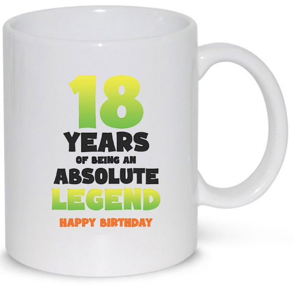 18 Years Of Being an Absolute Legend 18th Birthday Gift 11Oz Coffee Mug