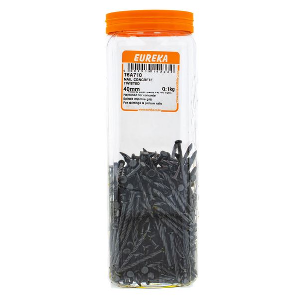 EUREKA Nails Concrete Twisted 40mm Q:1kg T6A710