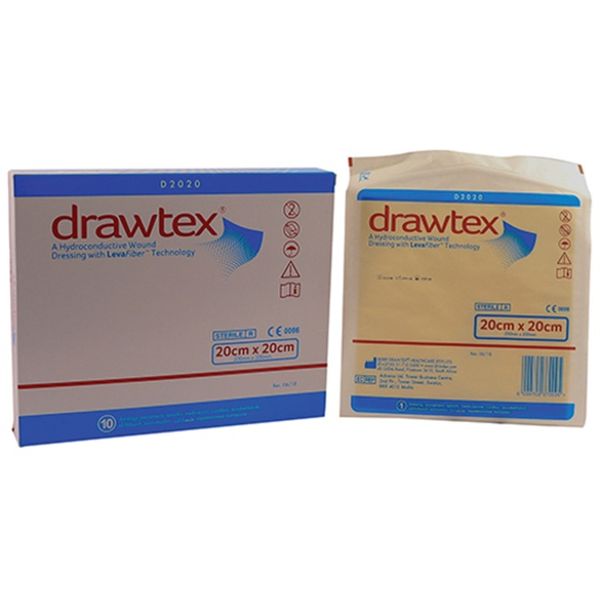 Drawtex 20x20cm Wound Dressing 10's