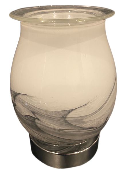 Deluxe Electric Marble grey swirl Design Wax Melt / Oil Burner