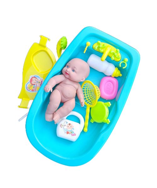 Mini Bathtub Bath Toy Set