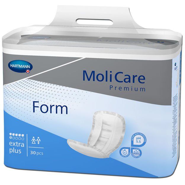 Molicare premium form extra plus 30 s blue anatomically shaped pad