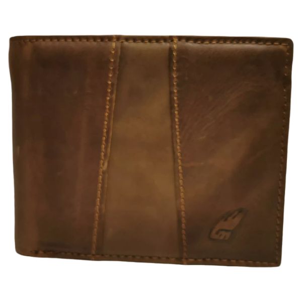 Men's Genuine Leather Bifold Wallet for 9 Cards